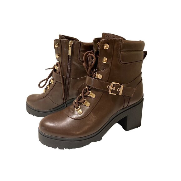 NEW Guess Canally Brown platform combat boots women size‎ 10 - Picture 9 of 11